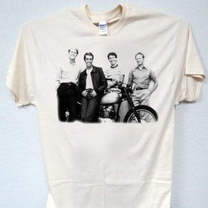 HAPPY DAYS GANG, COOL IVORY MENS T-SHIRT T-1136